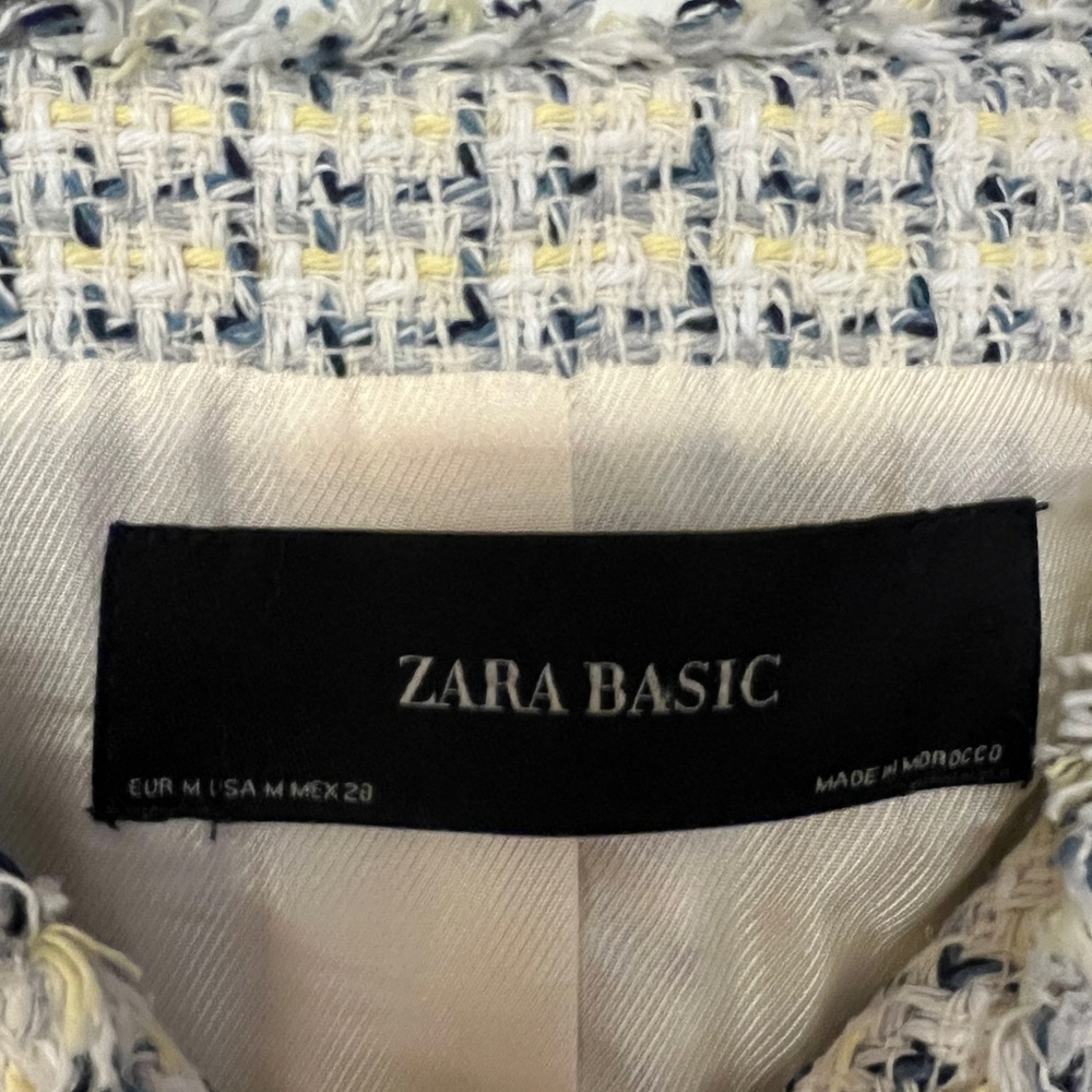 NWT Zara Tweed Blazer size Medium - Picture 3 of 4